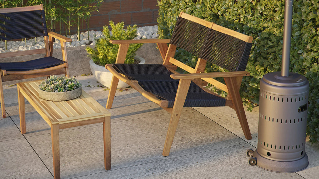 Kingsmen Loveseat Bench | Scandinavian Indoor Outdoor Wood Seating