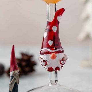 3D Heart Gnome Stemless Wine Glasses – Set of 2