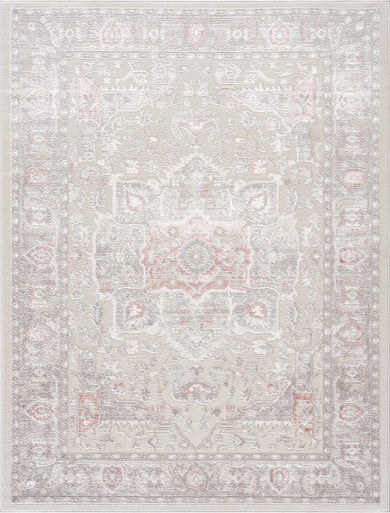 Damla Area Rug – Contemporary Neutral Washable Floor Carpet