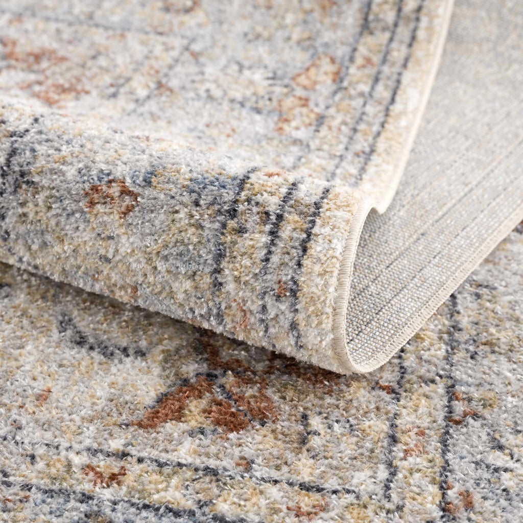 Emke Flat Pile Washable Rug – Low Maintenance Modern Area Carpet