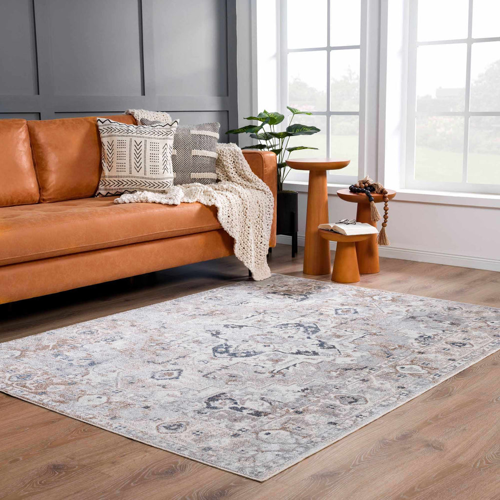 Dobry Boutique Washable Rug – Soft Contemporary Area Carpet for Living Room