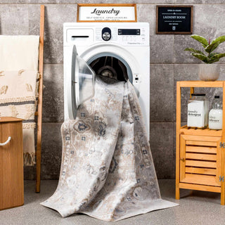 Dobry Boutique Washable Rug – Soft Contemporary Area Carpet for Living Room