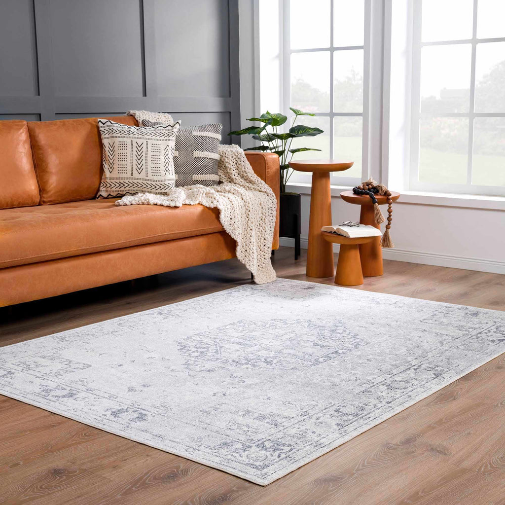 Akram Antrasit Flat Pile Washable Rug – Low Maintenance Modern Rug
