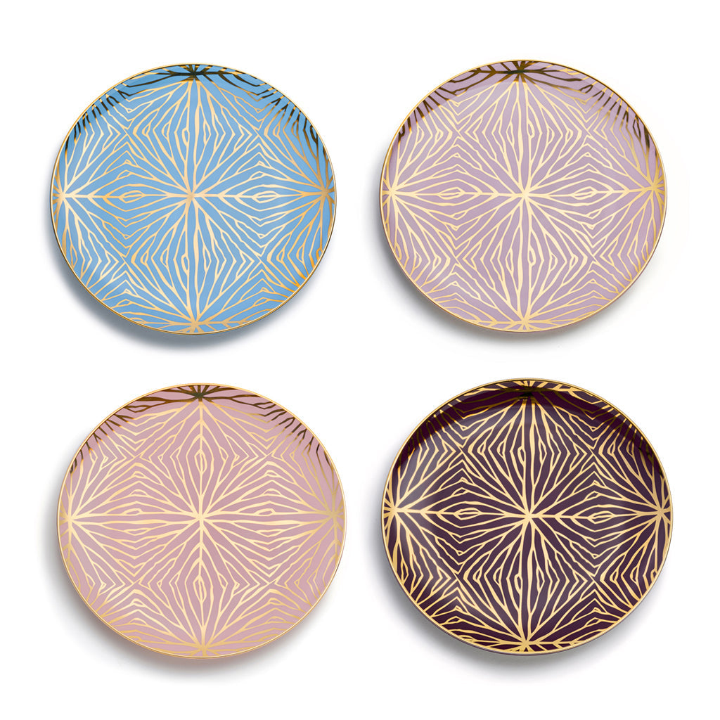 Talianna Lily Pad Plates, Assorted, Set of 4