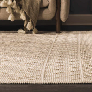 Ramsbury Beige Trellis Wool Rug – Premium Soft Wool Area Carpet