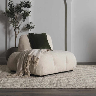 Ramsbury Beige Trellis Wool Rug – Premium Soft Wool Area Carpet