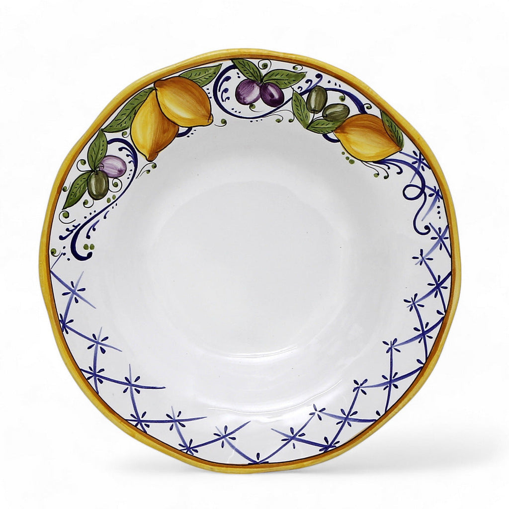 LIMONI POSITANO: Pasta/Soup rimmed plate
