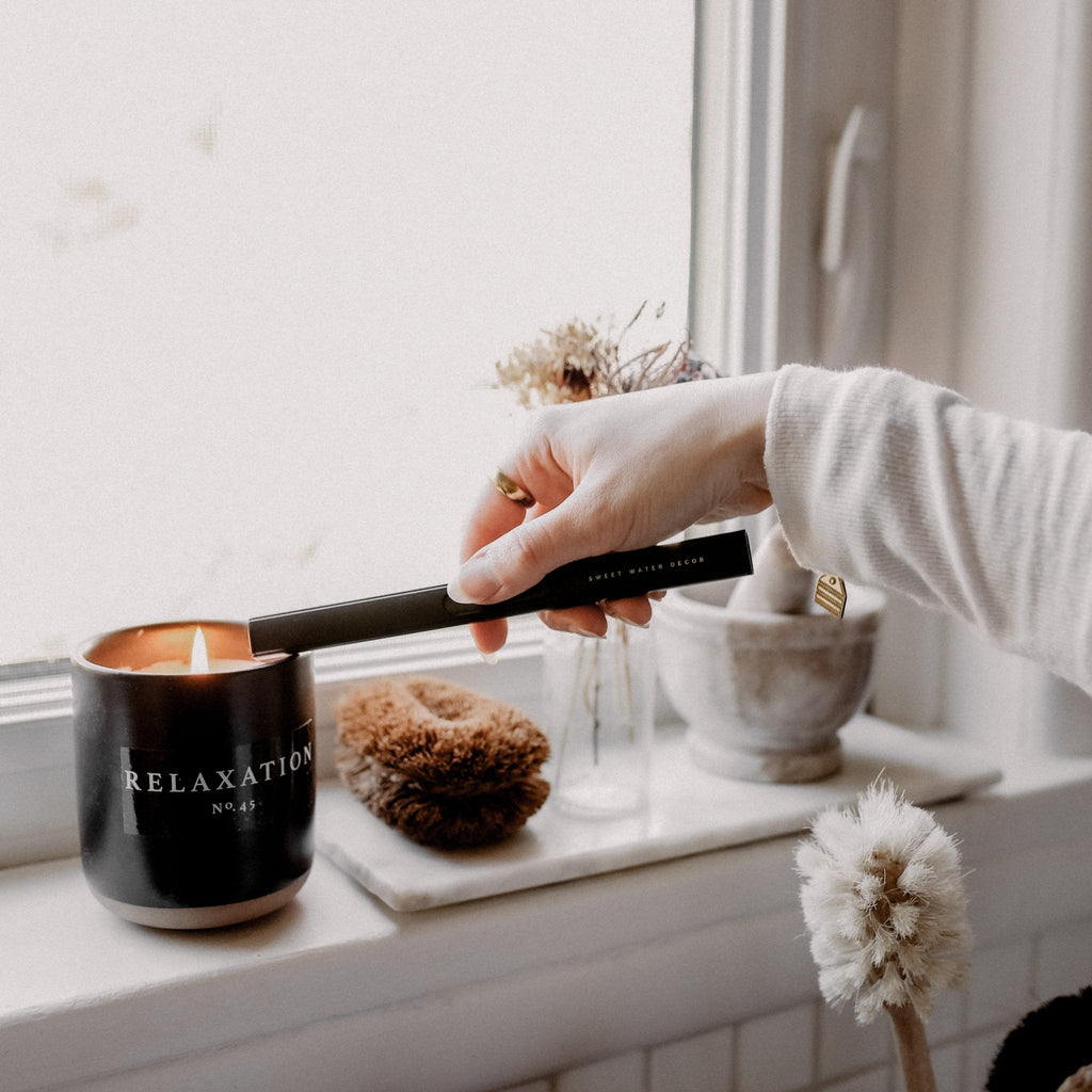 Rechargeable Black Electric Arc Lighter | USB Candle & Fireplace Lighter