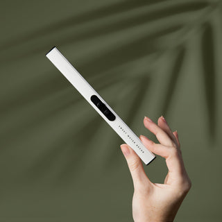 Rechargeable White Electric Arc Lighter | USB Flameless Candle & Fireplace Lighter