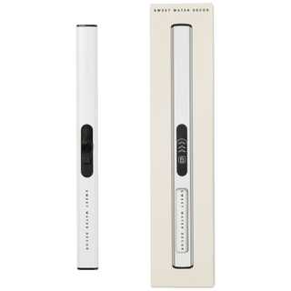 Rechargeable White Electric Arc Lighter | USB Flameless Candle & Fireplace Lighter