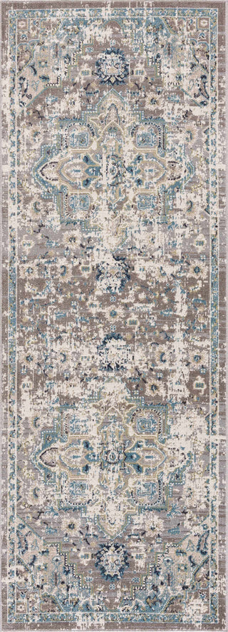 Cabacungan Gray Blue Washable Area Rug – Contemporary Living Room Carpet