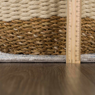 Cabacungan Gray Blue Washable Area Rug – Contemporary Living Room Carpet