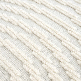 Deron White Washable 3D Rug