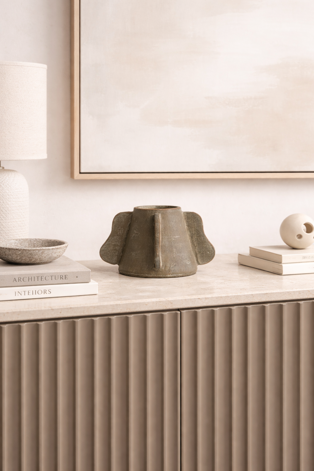 Lyra Handcrafted Terracotta Decorative Vessel