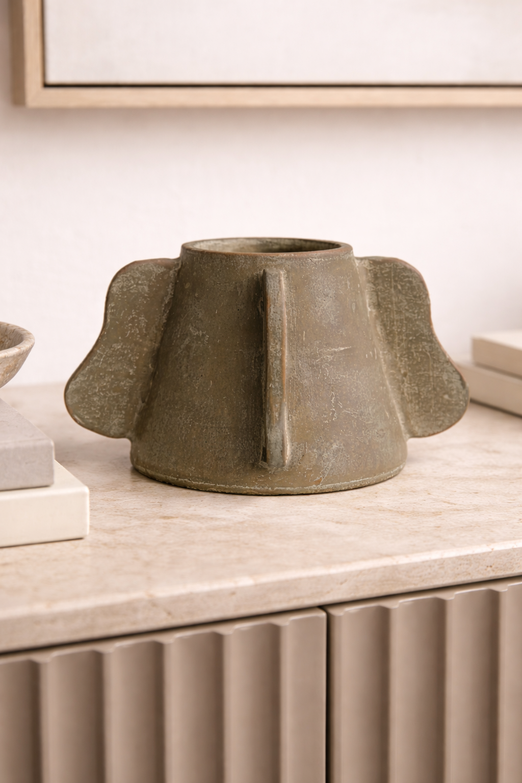 Lyra Handcrafted Terracotta Decorative Vessel