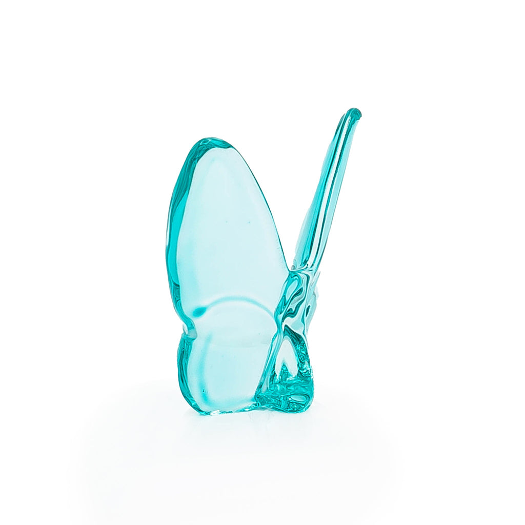 Le Mariposa Crystal Butterfly Figurine in Turquoise