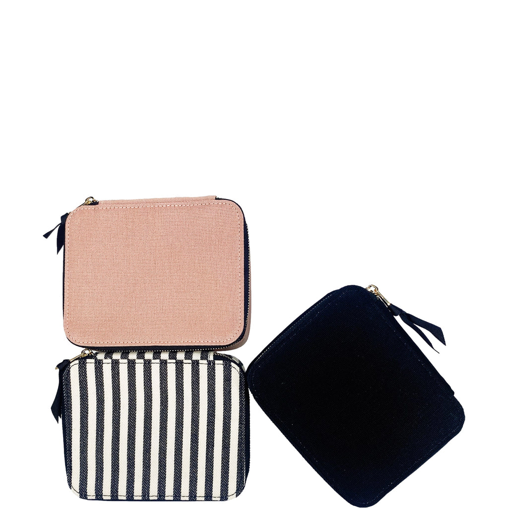 Large Pill Travel Case with Individual Daily Pill Organizer – Pink/Blush