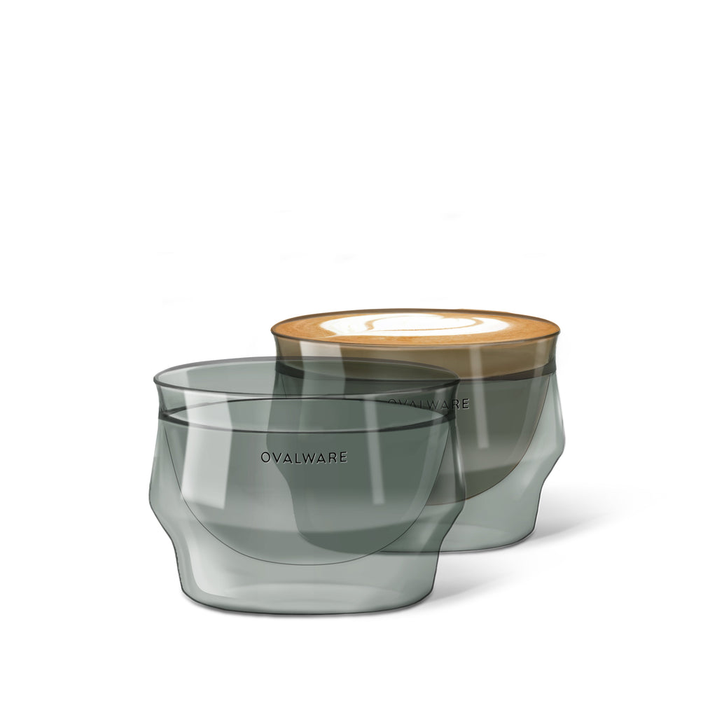 Double-Wall Latte Art Glasses – 8.5 oz, Set of 2