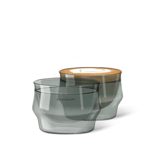 Double-Wall Latte Art Glasses – 8.5 oz, Set of 2