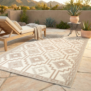 Lhasa Boho Reversible Outdoor Patio Rug