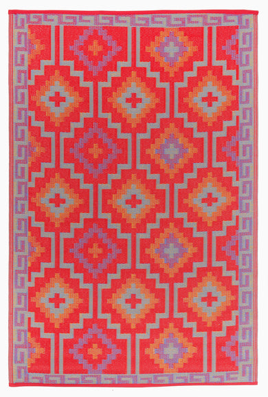 Lhasa Boho Reversible Outdoor Patio Rug