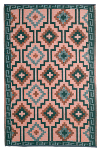 Lhasa Boho Reversible Outdoor Patio Rug