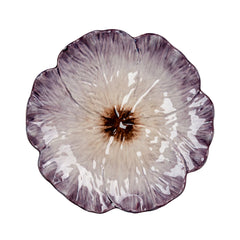 Elisabetta Flower Dinner Plate – Hand-Painted Portuguese Ceramic Plate in Lilac, Blue, Green, Pink, Orange & Yellow