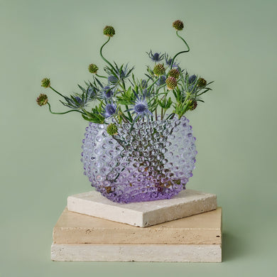 Hobnail Glass Vase in Lilac Bloom – Optic