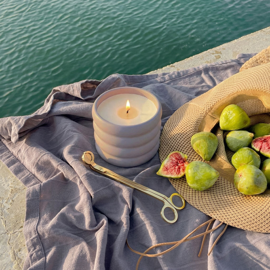 Vegan Soy Wax Candle in Reusable Ceramic Vessel