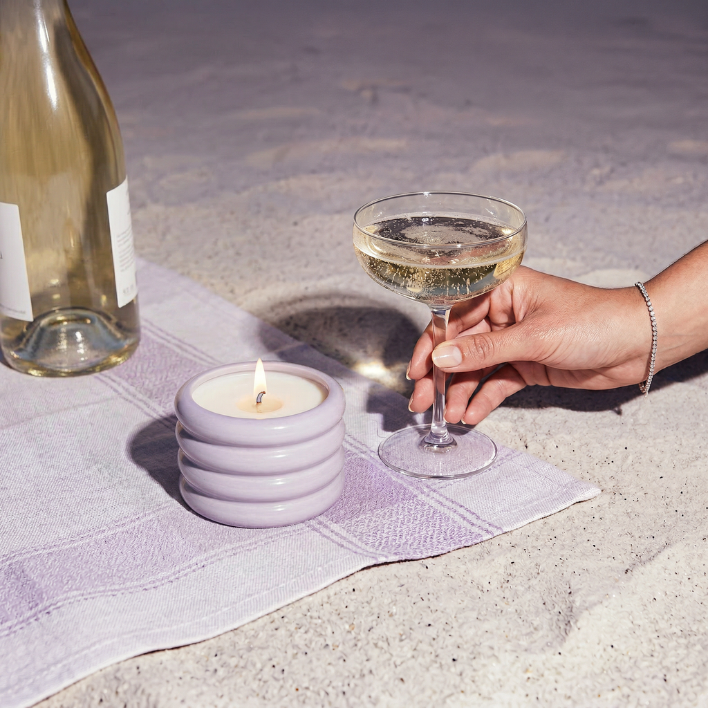 Vegan Soy Wax Candle in Reusable Ceramic Vessel