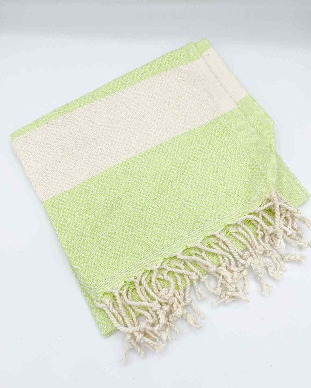 Diamond Hand Towel | Oversized Cotton Diamond Weave Towel