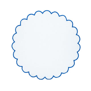 Linen Scalloped Placemats, Set of 4