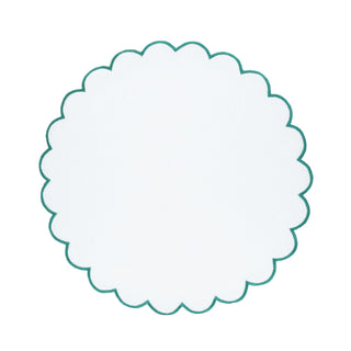 Linen Scalloped Placemats, Set of 4