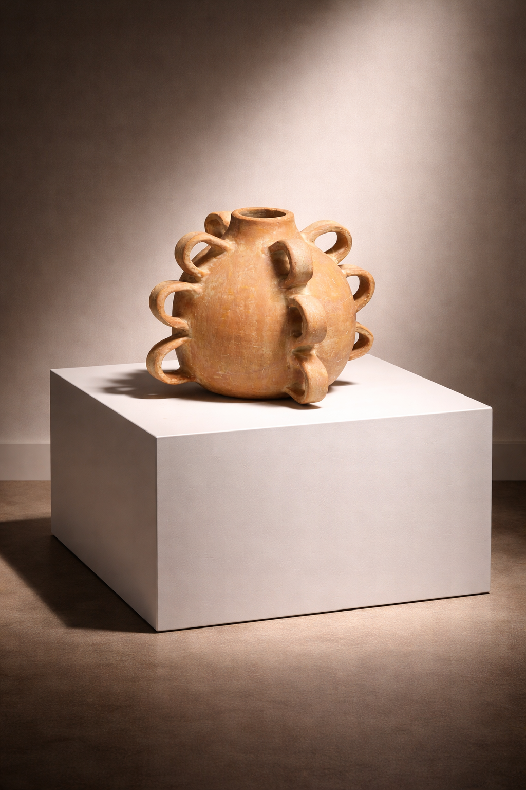 Lux Handcrafted Terracotta Decorative Vessel