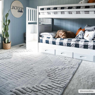 Maulawin High Low Rustic Rug – Textured Vintage Living Room Carpet