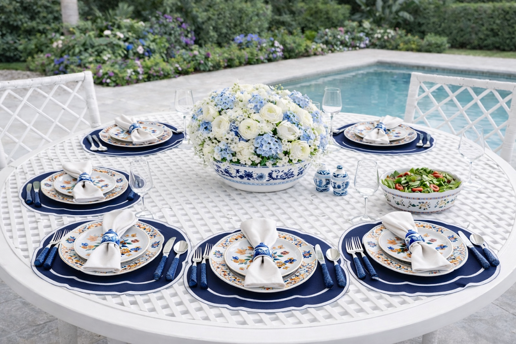 Blooming Sunset Pagoda Melamine Dinnerware Collection