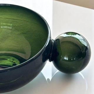 Tezon Forest Green Recycled Glass Bowl