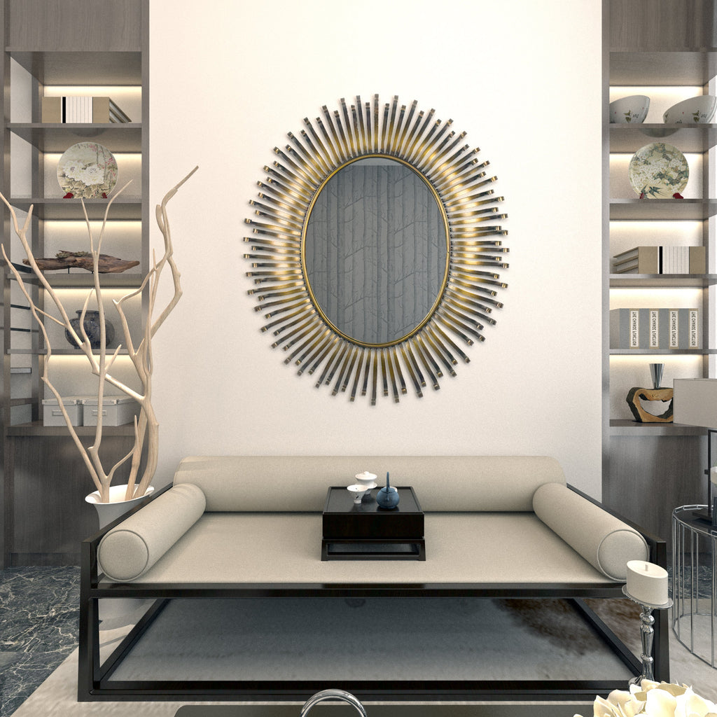 Ophelia Celestial Radiance Wall Mirror: A Sunburst of Elegance and Style