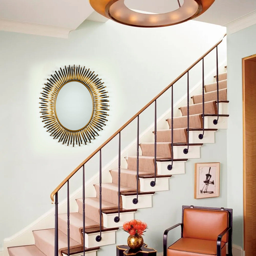 Ophelia Celestial Radiance Wall Mirror: A Sunburst of Elegance and Style