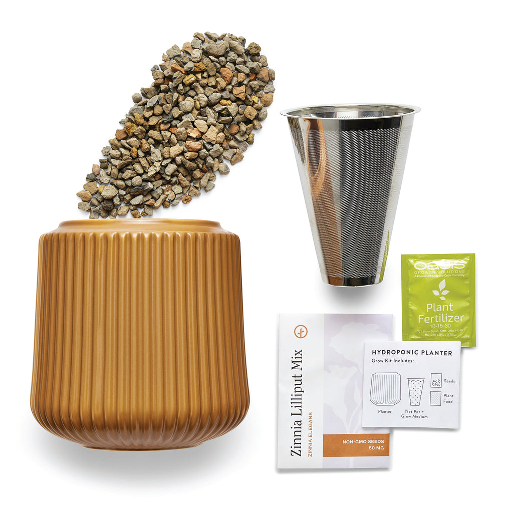 Flower Grow Kits – Fluted Ceramic Planter
