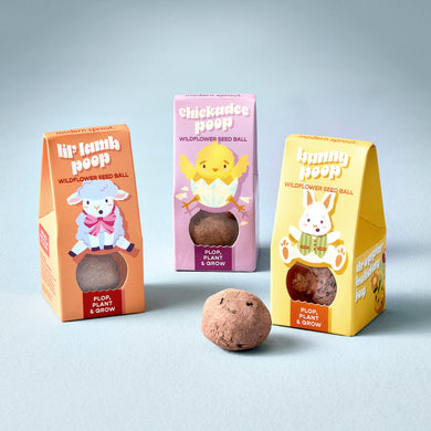 Easter Plops Wildflower Seed Bombs