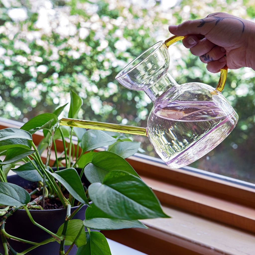 Handcrafted Glass Watering Can
