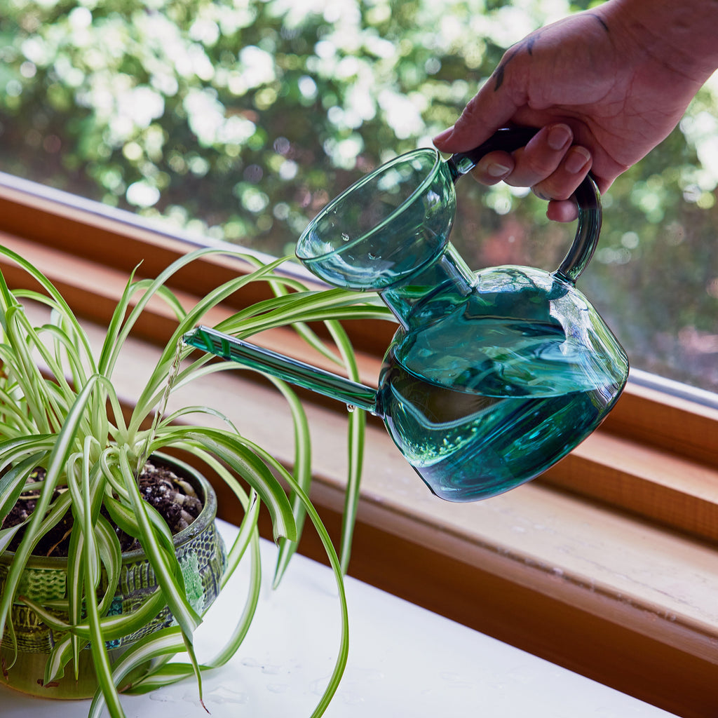 Handcrafted Glass Watering Can
