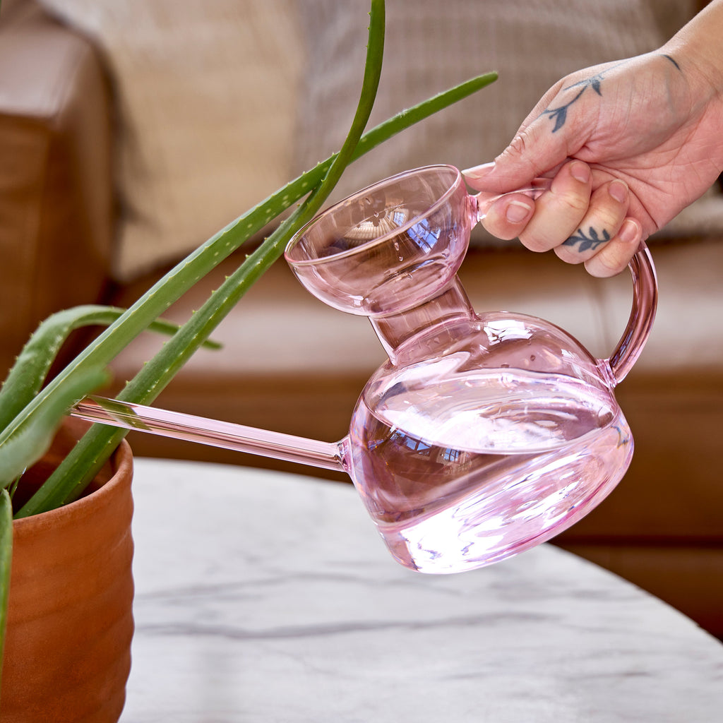 Handcrafted Glass Watering Can
