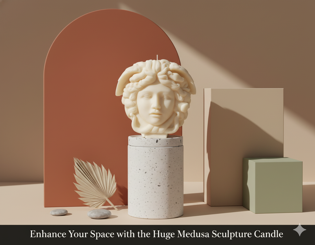 Medusa Sculpture Candle – Luxury Art Candle