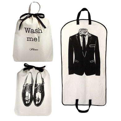 Men's Travel Set 3-pack, Cream
