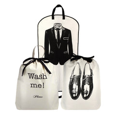Men's Travel Set 3-pack, Cream
