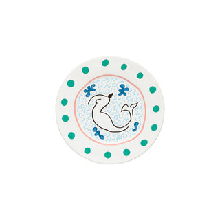 Summer Bliss Salad & Dessert Plate – White