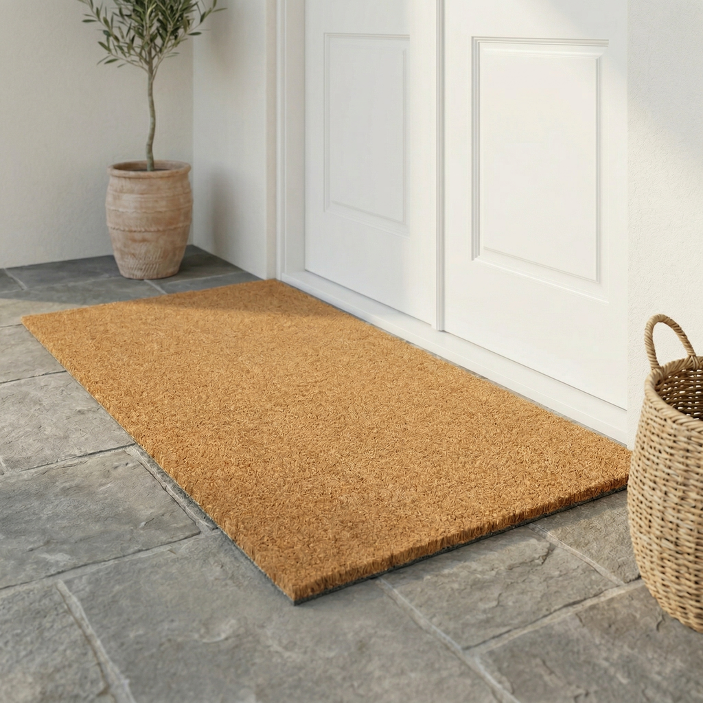 Minimalist Natural Coir Doormat