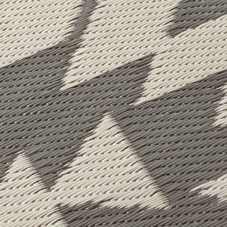 Miramar Gray Southwestern Reversible Outdoor Patio Rug